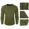 Men's Sweaters Pullover Terrific Great Stitching Spring Sweatshirt Pleated Shoulder Men Long Sleeve For School