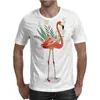 Men's T Shirts Flamingo 3D Printing T-shirt Teen White Red Personality Fashion Short Sleeve Oversized Top