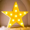 Luzes noturnas 3D LED Night Light Star Moon Kids Bedroom Lâmpada de decoração de iluminação interna para casa sala de estar quarto noite iluminação criativa presente p2303331