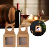 Aufbewahrungsbeutel Kraft Weinflaschenbox Geschenkboxen Set Sicherer einfacher Stall mit Haken zum Aufhängen für Partys
