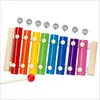 Wooden Xylophone Percussions Baby Music Instrument Toy Infant Musical Funny Toys For Boy Girls Educational Toys