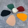 Square Placemat Triangle Coasters PVC Leather Washable Isolation Bowl Mat High Temperatur Motstånd Desktop Restaurang Dekoration Dh451