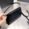 Moda Lüks Tasarımcı Kabuk Çanta Kamera Çanta Elmas Kafes Altın Logo Crossbody Çanta Zincir Para Cüzdanlar