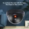 Fausse simulation d'alarme antivol Webcam de sécurité intérieure extérieure universelle factice de surveillance LED émuler une caméra d'avertissement