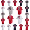 4 Brayan Rocchio Baseball Jersey Jose Ramirez Bo Naylor Shane Bieber Steven Kwan Andres Gimenez Emmanuel Clas Tanner Bibee Gavin Williams Myles Straw Austin Hedges