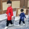Abbigliamento etnico Bambini Anno Costumi tradizionali cinesi Orientali Top per bambini Pantaloni Set 2 pezzi Hanfu Abito vintage con ricamo gru 230331