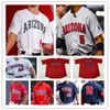 Колледж Ncaa Arizona Wildcats Бейсбол Джерси Кико Ромеро Ник МакКлаури Чейз Дэвис Мак Бингем Тайлер Касагранде Гарен Колфилд Камерон Лалиберте Тони Буллард