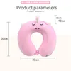 Pillows Portable Unicorn U Shaped Travel Car Air Flight Inflatable Neck Support Headrest Cushion Soft Memory Foam 230331