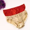 Dames slipje 5 stks dames 100% zijden slipjes zachte slips sexy pure kanten knickers ondergoed voor dame ondeugend slipje voor vrouwen lingerie bodem 230424