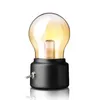 Gece Işıkları Retro Şarj Edilebilir Ampul Gece Işık Yaratıcı USB Başucu Masa Led Lamba P230331