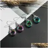 Dangle Chandelier New Bohemian Ethnic Colorf Crystal Ohrringe Fashion Peacock Phoenix Statement Earring Daily Part Dhgarden Dhlcw