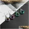 Lustre de lustre novo bohemian Etnic Colorf Crystal Brincos de moda pavão phoenix batendo diariamente parte dhgarden dhlcw