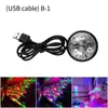 Veilleuses Mini USB Coloré Boule Lumière Ambiance De Voiture LED Veilleuse Commande Vocale Disco Party Multicolore Décorations De Voiture Magique Strobe P230331