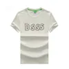 مصمم Mens T Shirt Bos عالي الجودة جديد كلاسيكي طباعة طبع غير رسمي الأزياء الفاخرة بنسبة 100 ٪ قميص القطن العالي الجودة قميص شارع الأكمام شارع كبير M-3XL V4