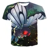 Herren T-Shirts Modetrend Jungen Mädchen Kinder T-Shirt 3D-Druck Schmetterling Top 2023 Sommer Lose