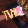 New Non-slip Kitchen Gloves Cartoon Cat Paws Oven Mitts Long Cotton Baking Insulation Gloves Microwave Heat Resistant