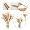 Decorative Flowers Small Artificial Flower Arrangement Dry Grass Plant Home Wedding Decor Beige 30pcs Faux Winter