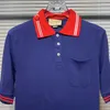 2023 NOWOŚĆ WYSOKIEJ WYSOKIEJ WYSOKIEJ WYKORZYSTAJĄCE KONTYKI KONTYKI RÓWNIKOWANIE DECKINEK DEKOLINY Haft Pure Rleeve Polo Unisex Casual Loose Tee