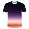 Męskie koszulki T-shirt 3D Starry Clou Nature Tree Dead Gałęzie Druku Krótkie rękawy luźne x-6xl 2023 Summer