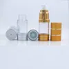 Opslagflessen 10 ml Emulsie Airless Bottle Lege Gold Silver Cosmetic Packaging Monster Sack Top Grade Essence Pump