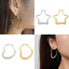 Hoop Earrings Punk StainlessSteel For Women Earring Butterfly Stud Big Exaggerated FashionJewelry Trend Accessories