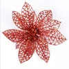 Dekorativa blommor 15 cm 6Colors tillgängliga julgrandekorationer Flower Högkvalitativ Xmas dekoration Artificial Poinsettia