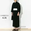 Etniska kläder plus xl manlig enkel japansk kimono kläder sommar bomull badrock casual dressing klänning män med obi och väska dh048