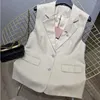 Women's Vests Designer Summer fashion vest women solid color sleeveless suit designer vests embroidered letters cardigan coat luxury diamond jacket NGGF