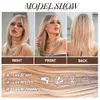 OneNonly Synthetic Wig Brown Omber Blonde Wig Womens Wigs Natural Long Stright Hair Heat Resistant Fiberfactory direct