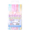 PCS/LOT Creative Candy Color Ink Gel Pen Akvarell DIY PO Decoration Marker School Office levererar koreanska