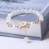 Strand Y2k Coréen Mode Bracelet Pour Femmes Bijoux Fleur Coloré Sen Département Étudiant Cristal Version Simple Niche Cadeau