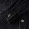 Vestes pour hommes mode de rue hommes veste couleur noire col à capuche marque Designer Denim manteau Style britannique Hip Hop Chaquetas Hombre