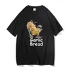 Men's T Shirts Garlic Bread When Ur Mom Com HOM N Maek Hte Men Women T Shirts Harajuku Graphic Vintage Trendy Unisex Casual Loose Tshirt 230428