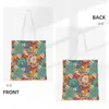 Sacolas de compras bolsas de ombro coloridas femininas eco moda linda bolsa de grande capacidade para compras casuais aluno
