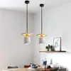 Pendant Lamps Modern Terrazzo Chandelier LED Energy-saving Three Color Optional Circular Luxury Light Nordic Living Room Restaurant