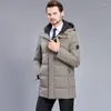 Jaquetas masculinas Casaco de chegada Men Winter Plumas Hombre de espessura de roupas choques soltas de Invierno Capuz de roupas masculinas