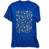 Herren-T-Shirts Casual Men Shirt Pilze Frühling T-Shirt 2023 Cartoon gedruckt männliche Kleidung Baumwollgewebe schwarz Tops T-Shirts T-Shirt