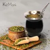 Бутылки с водой yerba mate cup 304 из нержавеющей стали двойной стены 8 унций портативная чайная кружка аргентинство Yerba mate тыква с бомбами и чистящей кистью 230428