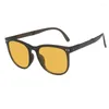 Güneş gözlükleri Katlanabilir Erkek Kadınlar Vintage Eyewear Erkek Taşınabilir Güneş Gözlükleri Kadın Güneşlik Oculos UV400