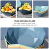 Dinnerware Sets Trays Coffee Table Geometric Fruit Basket Cereal Bowl Plasticos Para Postres Chip Bowls Snack Cookie Boxes Mixing