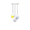 Ljuskronor 2023 Trendig färgad glasuppsamling LED -ljuskronans belysning hängande lampor Suspension armaturen Lampen för matsal