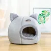 Cat Beds Pet Dog Tent House Kennel Winter Warm Soft Foldable Sleeping Bed Nest DSS899