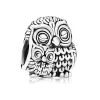 925 encantos de prata esterlina para Pandora Jewelry Beads New Silver Color Lucky Cat Feather Owl Castle DIY