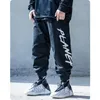 Pantalons pour hommes lettre impression Streetwear Harajuku vêtements survêtement ample à la mode HipHop Cargo salopette Leggings surdimensionné pantalon