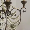 Lampes suspendues Style français personnalisé Woodcraft Vintage sculpture sur bois massif Villa personnalité magasin de vêtements accessoires en détresse lustre