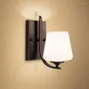 Wandlamp Moderne LED GLAS SCONCES Marmeren glazuur Bunk Bed Lights Head Applique Lampen voor lezen