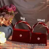 Bolsas de noite vintage Red Velvet Mulheres Bolsa de ombro Pérola Cadeia