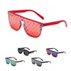 Occhiali da vista classici di stilista Occhiali da sole da spiaggia per esterni Uomini e donne 18 colori Lettera di vetro opzionale