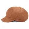 Berets Retro Sboy Caps Männer Oktagonale Hüte Frühling Herbst Britische Frauen Maler Mode Hip Hop Gorras Casual Sun Hut