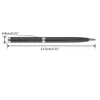 2x Stunning Rotatable Ballpoint Pen Writing Gel Ink 0.5mm Medium Point For Students Teacher Manager Lawyer Dropship